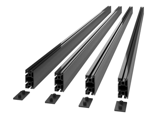 APC NetShelter - Profilram med ändlock - 2536 mm - takmonterad, rackmonterad - svart (förpackning om 4)