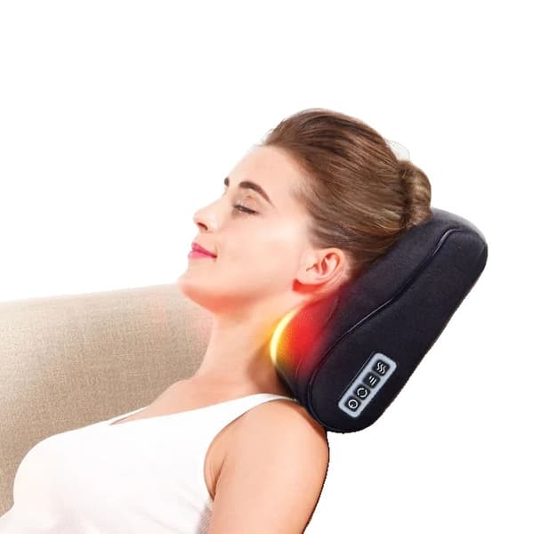 Shiatsu massør, Infrarød varme, Multifunktionelt massagepude, EU-stik, RP2-H-4
