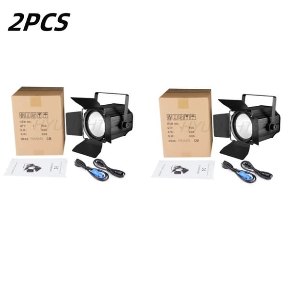 LED Par Lys, RGBWA UV Farveblanding, DMX 512 Kompatibel, 2 stk, EU-stik