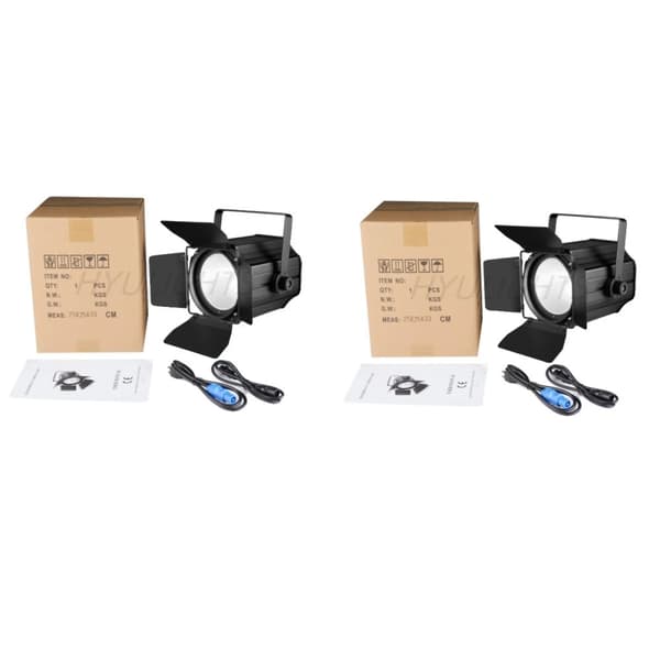 LED Par Lys, RGBWA UV Farveblanding, DMX 512 Kompatibel, 2 stk, EU-stik