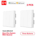 Miniatyrbillede 2 af 2: Smart Vægkontakt, ZigBee Lys Fjernbetjening, Ingen Neutral Krævet, D1 med Neutral 3 X2