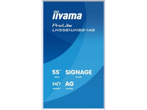 IIYAMA 139.0cm(55") LH5581UHSG-1AG 16:9 2xHDMI+USB-C (Toimitus)