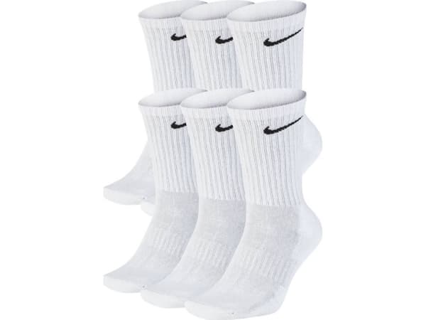 Nike Skarpety długie Everyday Cushion Crew 6PAK BIAŁE Sportowe M