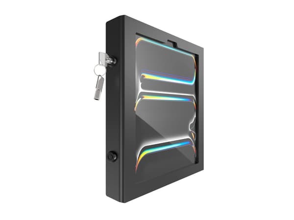 Compulocks iPad Pro M4 13" (2024), Apex Enclosure Mast Stand - Monteringssett (stativ, hus) - for nettbrett - låsbar - metallramme - svart - skjermst