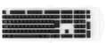 Miniatyrbilde 1 av 2: Ducky Black - 115 Keycap set - Double-shot PBT - Nordic Layout