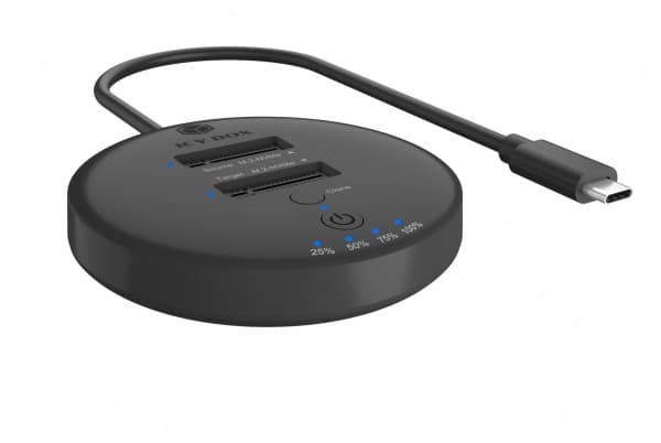 ICY BOX DockingStation f.2xNVMe&SATA M.2SSD,USB Type-C,bis zu 10Gbit/s