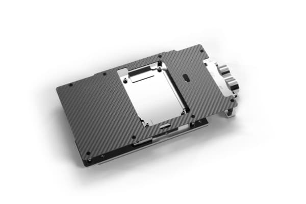 Alphacool 10261, Bakre platta, Gjuten aluminium, Krom, Koppar, Svart, Krom, 1/4", 60 ° C, 0,8 Bar