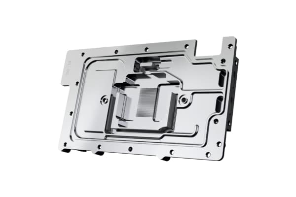 Alphacool 10261, Bakre platta, Gjuten aluminium, Krom, Koppar, Svart, Krom, 1/4", 60 ° C, 0,8 Bar