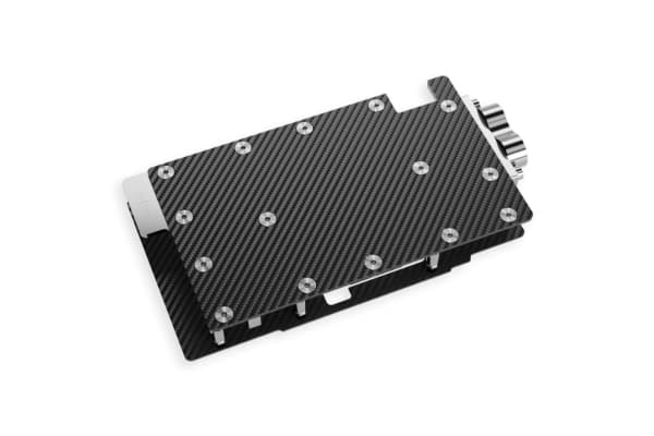 Alphacool 10261, Bakre platta, Gjuten aluminium, Krom, Koppar, Svart, Krom, 1/4", 60 ° C, 0,8 Bar