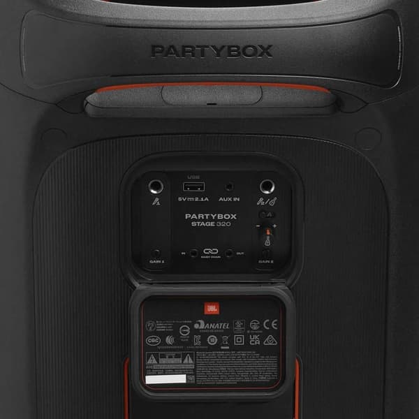 JBL PartyBox STAGE 320 Partyhögtalare Svart 240 W