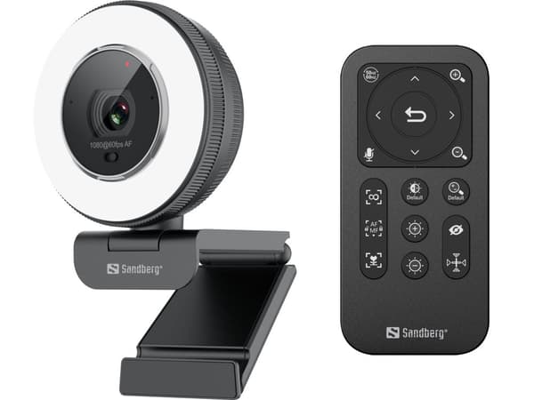 Sandberg Streamer USB Webcam Pro Elite Svart
