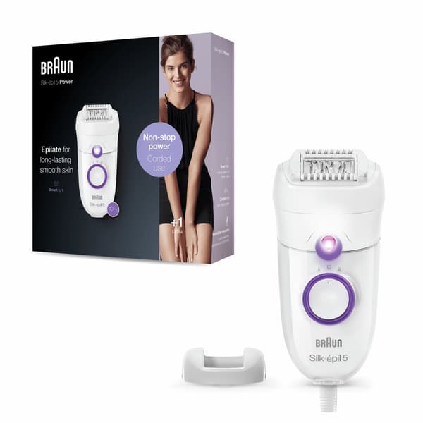 Braun Silk-épil 5 505 Power 28 pincetter Lila, Vit