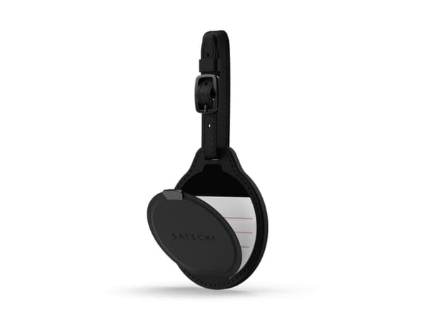 Satechi FindAll Vegan-Leather Luggage Tag - Black