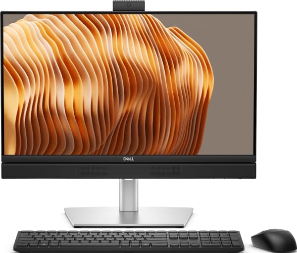 DELL Pro QB24250, 61 cm (24"), Fuld HD, Intel Core Ultra 7, 16 GB, 512 GB, Windows 11 Pro Svart, Silver
