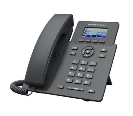 Grandstream Networks GRP2601W, IP Phone, Black, Wired handset, 2 lines, LCD, Fast Ethernet
