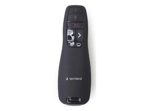 Gembird WP-L-12, Projektionsskärm, IR trådlös, Tryckknappar, Svart