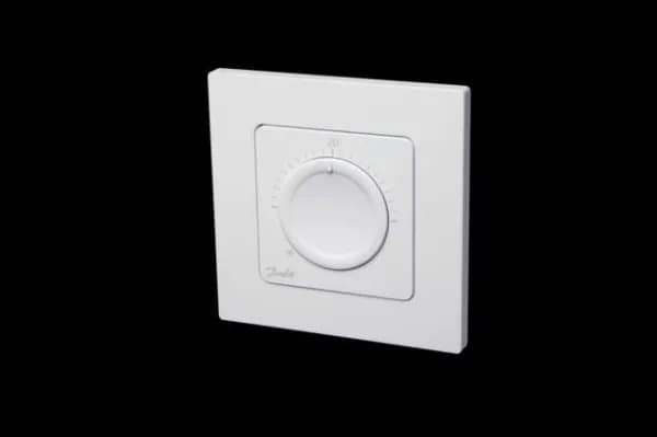 Room thermostat DANFOSS Icon, with rotary knob, recessed into the wall, 230V/50Hz, temp, limits 5