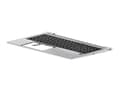 Miniatyrbilde 2 av 2: HP - Erstatningstastatur for bærbar PC - bakbelysning - Ungarsk - med toppdeksel - for EliteBook 850 G8 Notebook