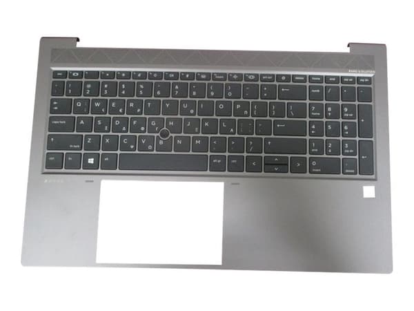 HP - Ersättningstangentbord för bärbar dator - med pekpinne, ClickPad - bakgrundsbelyst - portugisisk - med övre skydd - för ZBook Firefly 15 G7 Mobi