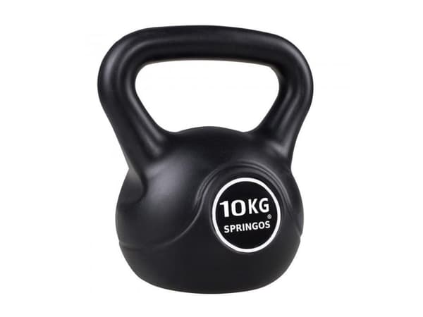 Springos Kettlebell Ball 10Kg Black Dumbbell