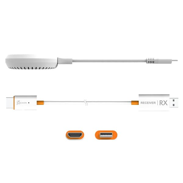 j5create JVAW62-N ScreenCast USB-C® HDMI™-förlängare för trådlös skärm