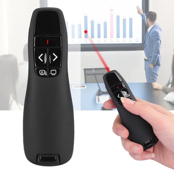 PPT Pen R400 Laser Presenter Trådlös elektronisk pekare Fjärrkontroll Datortillbehör (3,6V-4,2V)Rött ljus