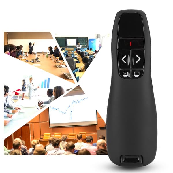 PPT Pen R400 Laser Presenter Trådlös elektronisk pekare Fjärrkontroll Datortillbehör (3,6V-4,2V)Rött ljus