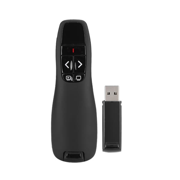 PPT Pen R400 Laser Presenter Trådlös elektronisk pekare Fjärrkontroll Datortillbehör (3,6V-4,2V)Rött ljus
