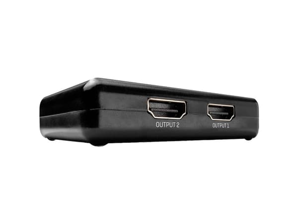 Lindy 38357, HDMI, 2x HDMI, 3840 x 2160 pixlar, Svart, Plast, 4K Ultra HD