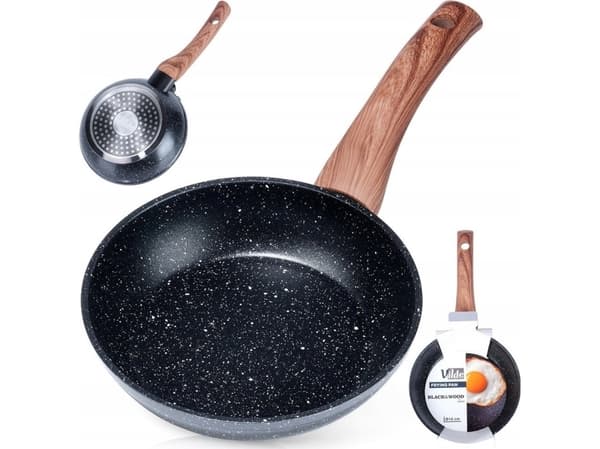 Keptuvė Vilde Juodas&Wood 16 cm