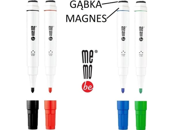 MemoBe MemoBe MM351 tavlemarkør (med magnet og svamp) blå, BLÅ