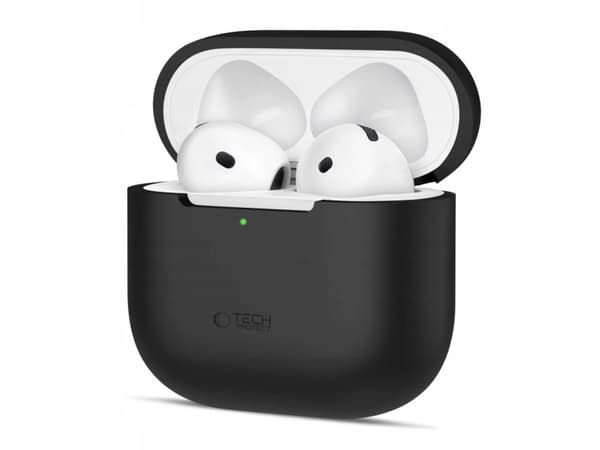 Etui Tech-Protect Silicone Apple AirPods 4 Black