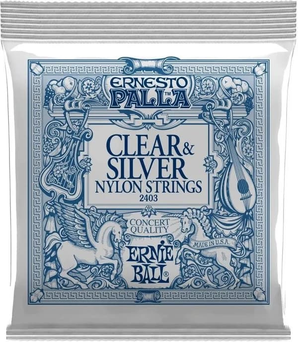 Ernie Ball 2403 Clear & Silver Nylon strenge