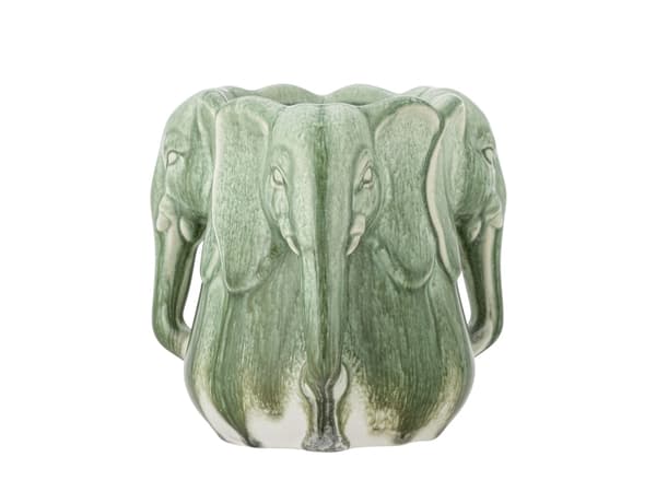 BLOOMINGVILLE Pontus Vase, Grøn, Stentøj