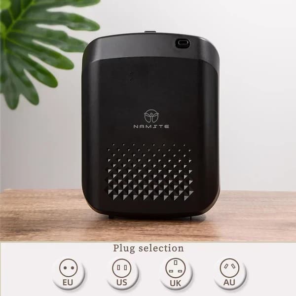 Elektrisk Aromadiffusor, Bluetooth-kontroll, 400 ml kapacitet,Svart Bluetooth, EU