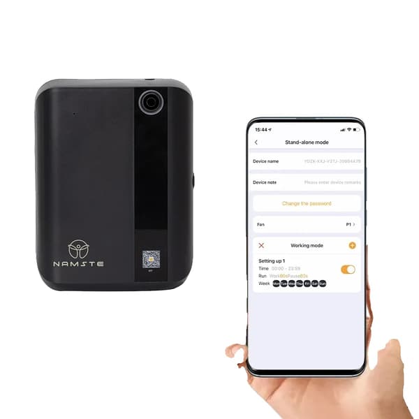 Aromadiffusor, 1500m³ täckning, 500 ml kapacitet, Bluetooth-kontroll,Tillbaka bluetooth, EU