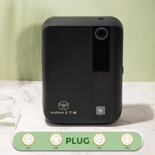 Elektrisk diffuser, 500 ml kapacitet, Bluetooth betjening, vægmontering eller flad installation,sort bluetooth, EU