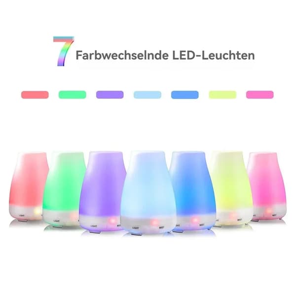 Diffuser, 7 färger som ändras, 120 ml tankkapacitet