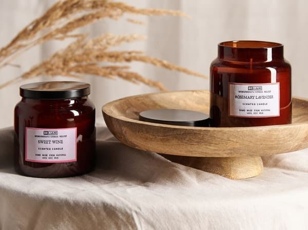 Sæt med 2 ABSOLUTE ALCHEMY duftlys Sojavoks Friske noter Lumarko!