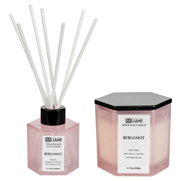 Doftljus med doftpinnar CLASSY TINT Sojavax Fruktiga noter Lumarko!