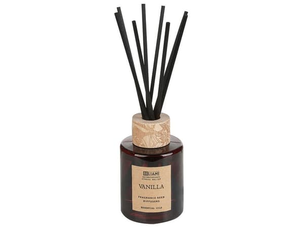 Doftljus med doftpinnar MÖRK ELEGANCE Sojavax Blommiga noter Lumarko!