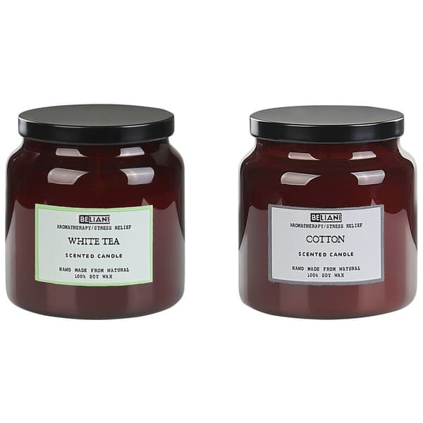 Set med 2 ABSOLUTE ALCHEMY doftljus Sojavax Fräscha noter Lumarko!