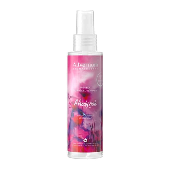 Allvernum Aromaterapiasumu vuodevaatteille ja makuuhuoneeseen Aphrodisiac, 125 ml