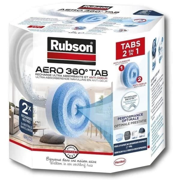 2 opladninger aero 360 x 12 - RUBSON