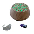 Miniatyrbild 1 av 2: Oljediffusor, Stor kapacitet 400 ml, Modern design,Ljust trä