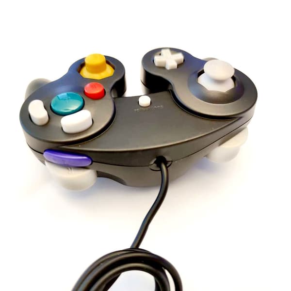 Wii- och Gamecube-kompatibel handkontroll med vibration