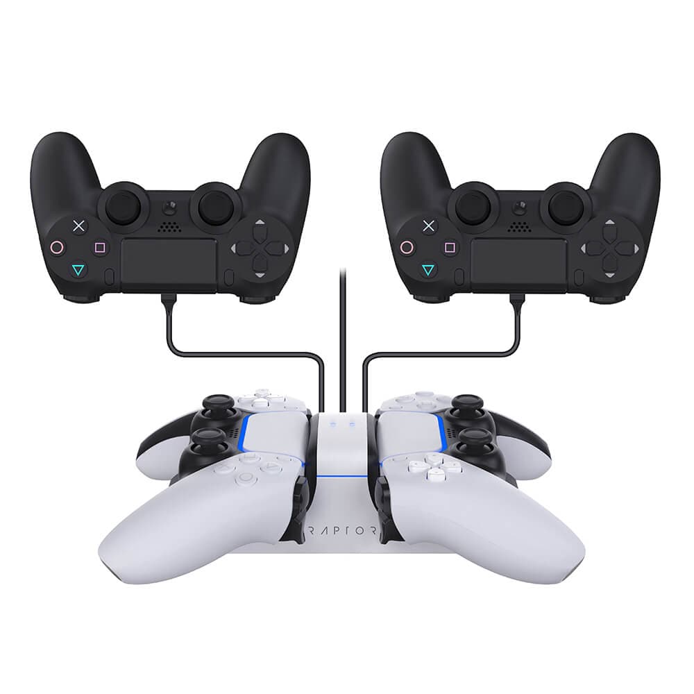 RAPTOR Lader for Handkontroll Dual PS4/PS5
