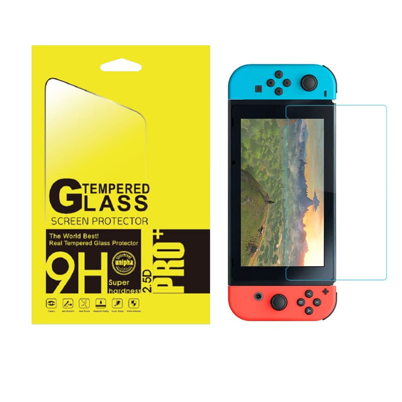 Skärmskydd för Nintendo Switch NS Härdat glas HD Skyddsglas Anti-splittring i förpackningen