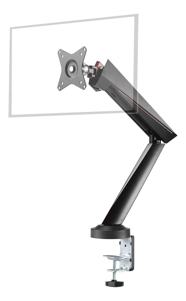 Enkeltskærm fjederstøttet Pro Gaming Monitorarm Sort