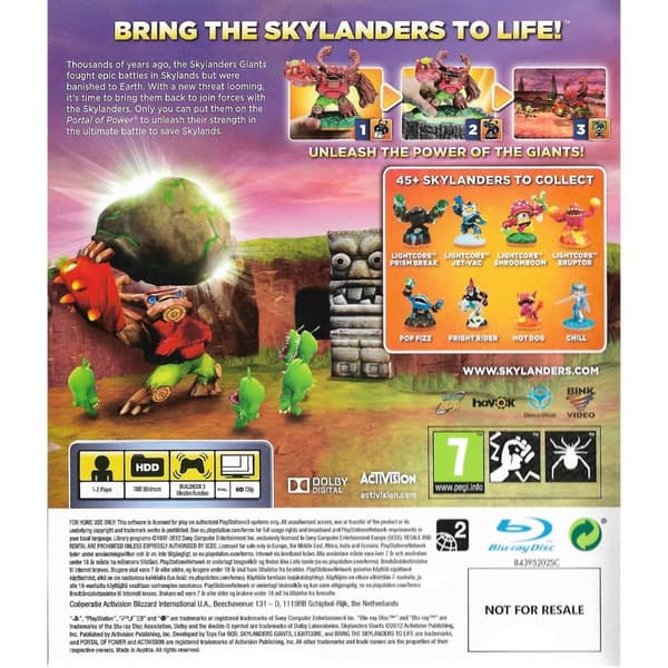 Skylanders Giants Starter Pack Playstation 3 (Begagnad)